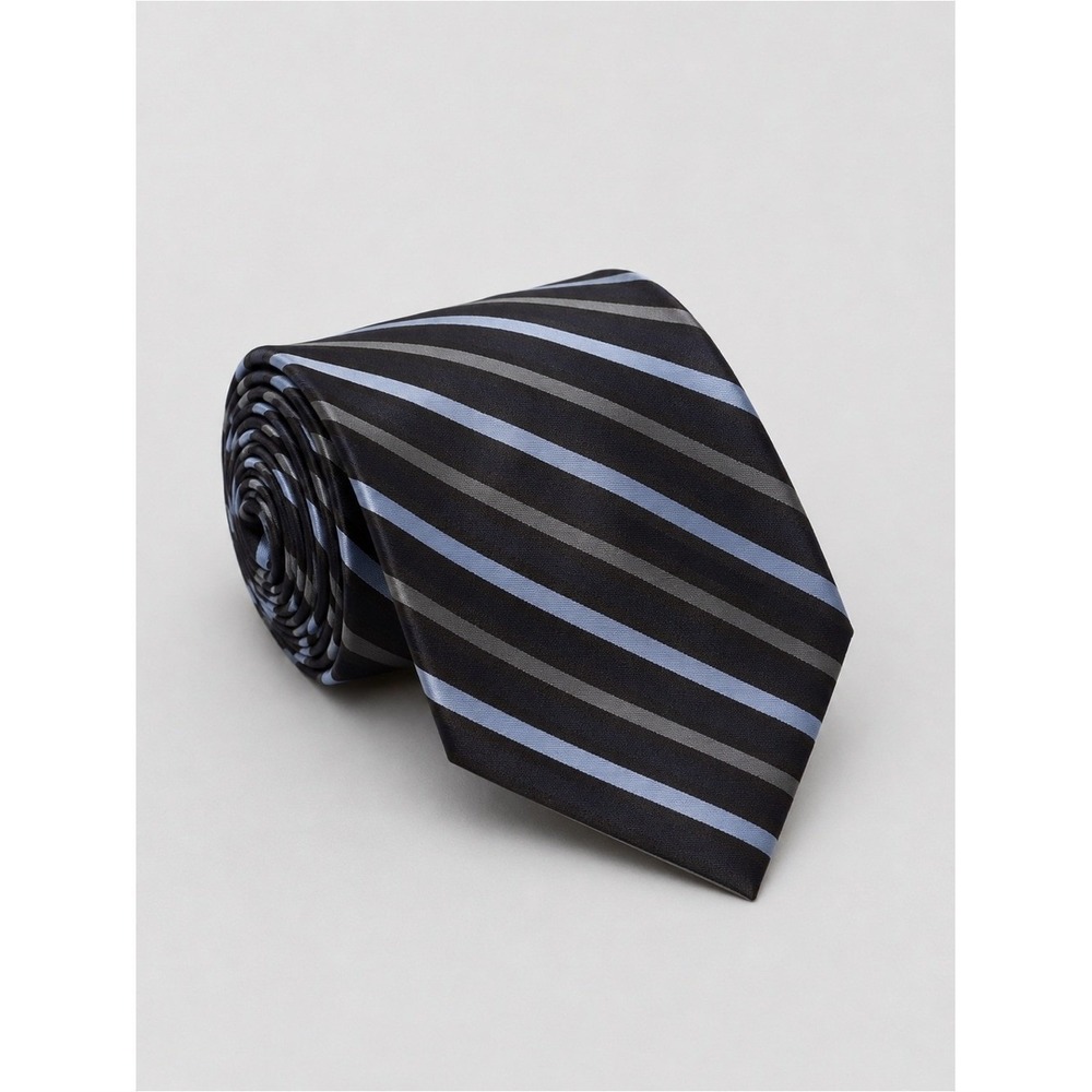 Calvin Klein Mens Silk Tie Quiet Luxury‎ Old Money Striped Career Professional
